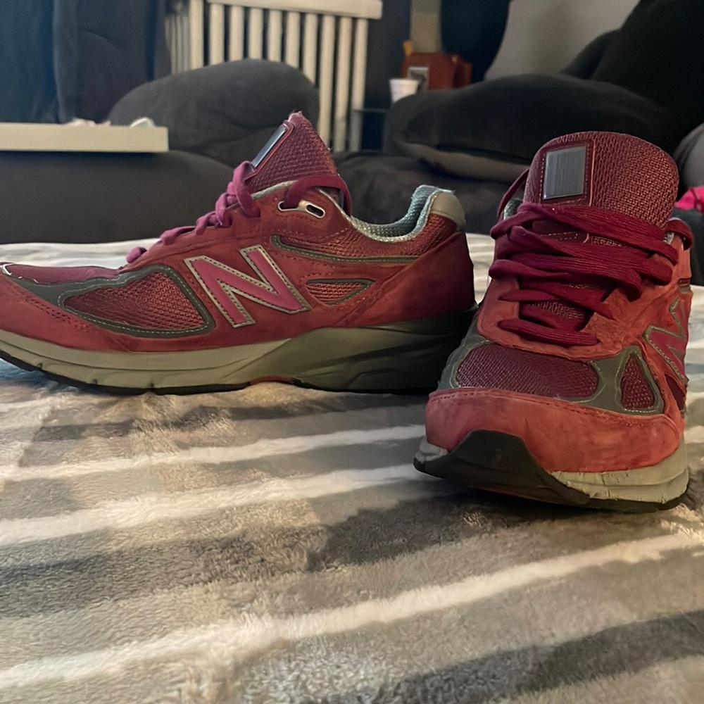 Burgundy New balance 990 sneakers